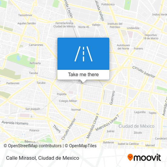 Mapa de Calle Mirasol