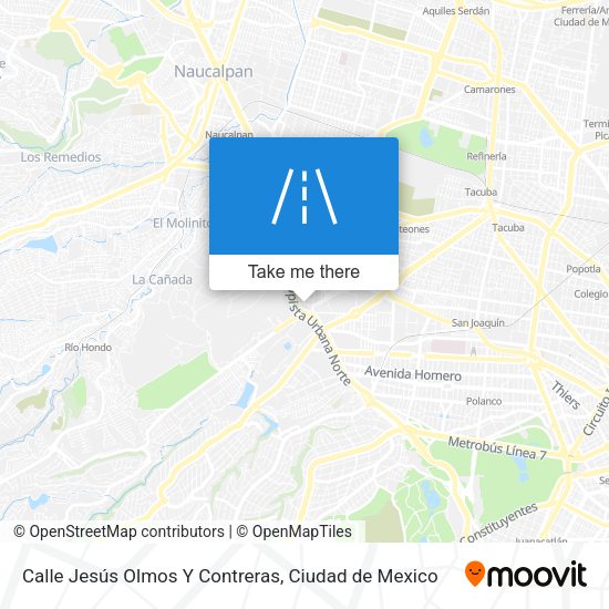 Mapa de Calle Jesús Olmos Y Contreras