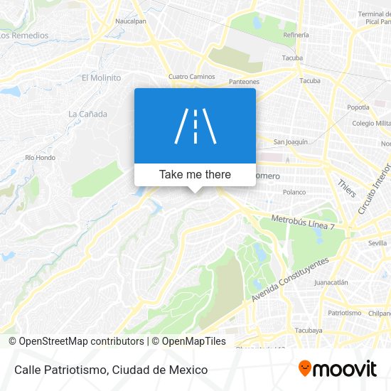 Mapa de Calle Patriotismo