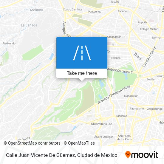 Calle Juan Vicente De Güemez map