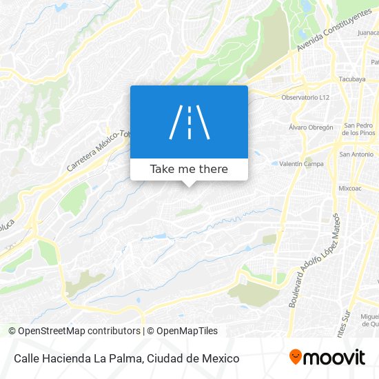 Mapa de Calle Hacienda La Palma