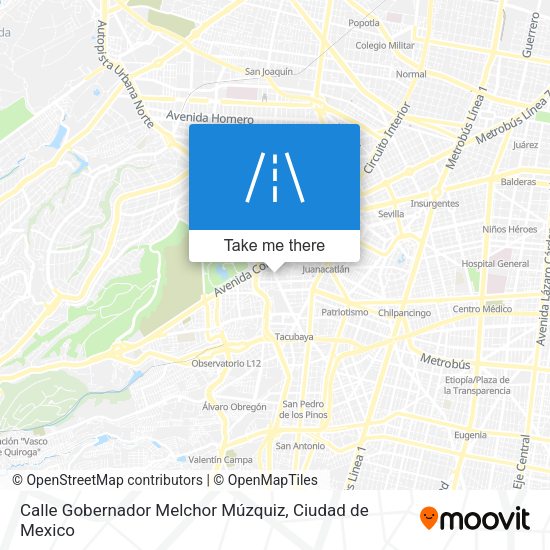 Calle Gobernador Melchor Múzquiz map