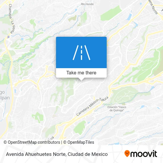 Avenida Ahuehuetes Norte map