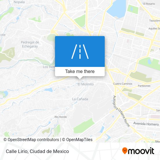 Mapa de Calle Lirio