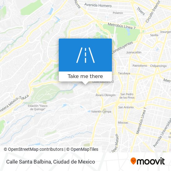 Calle Santa Balbina map