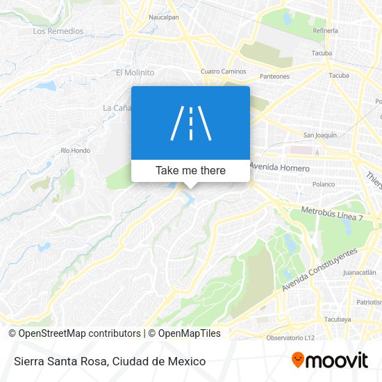 Mapa de Sierra Santa Rosa