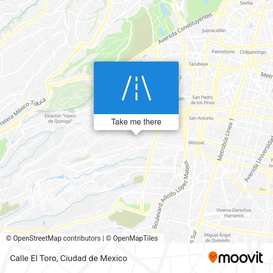 Calle El Toro map