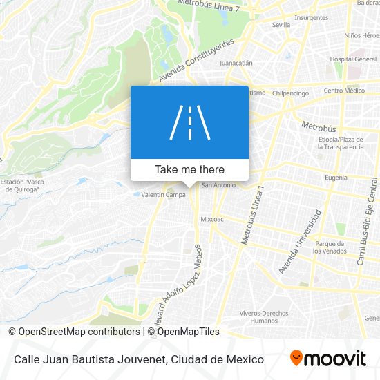 Calle Juan Bautista Jouvenet map