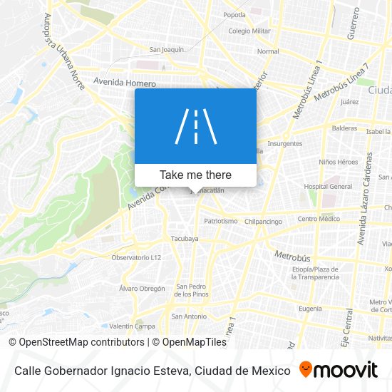 Calle Gobernador Ignacio Esteva map