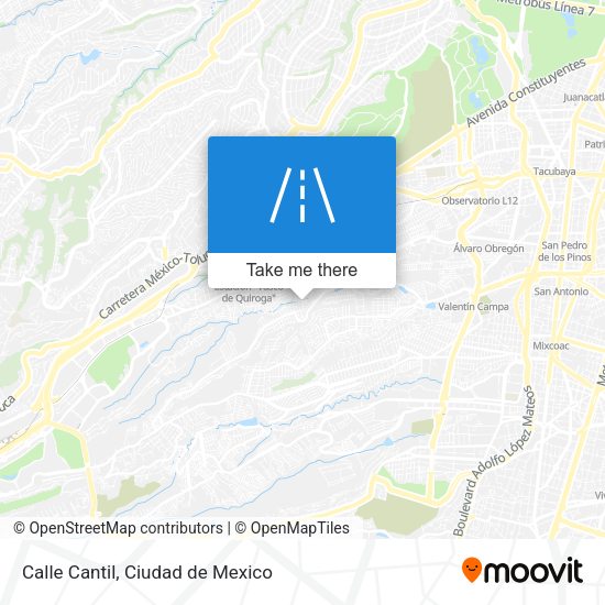 Calle Cantil map