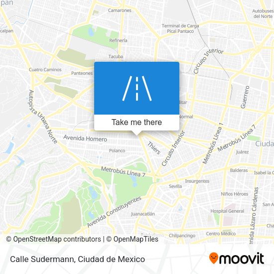 Calle Sudermann map