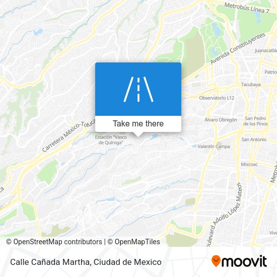 Mapa de Calle Cañada Martha