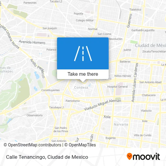 Calle Tenancingo map