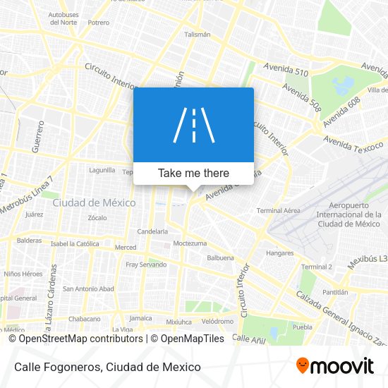 Calle Fogoneros map