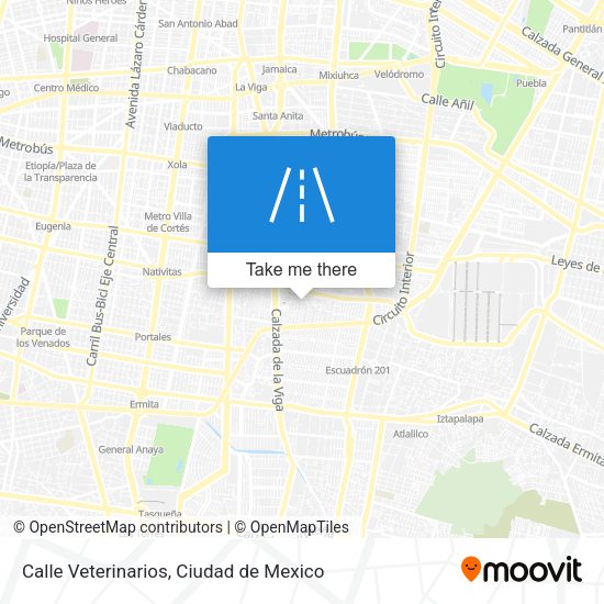 Calle Veterinarios map