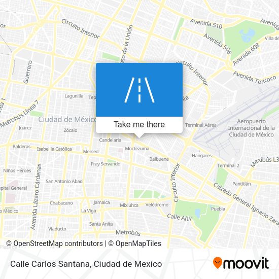 Calle Carlos Santana map