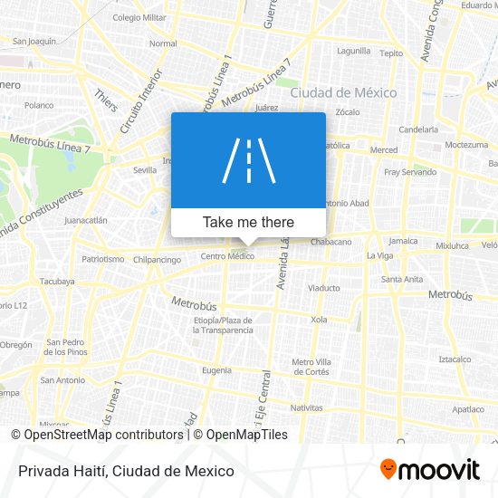 Mapa de Privada Haití