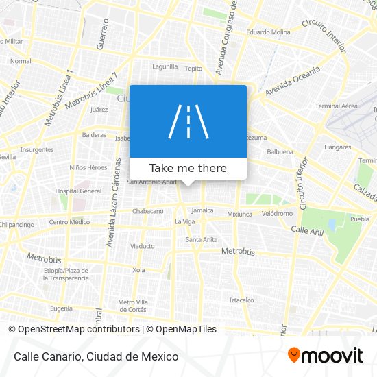 Calle Canario map