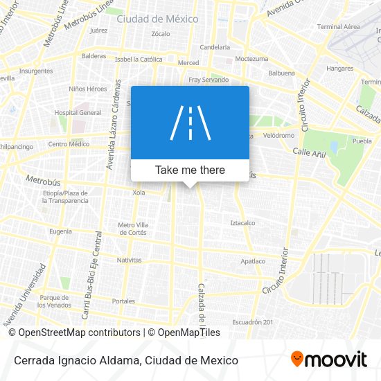Cerrada Ignacio Aldama map