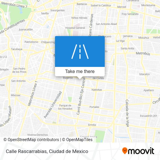 Mapa de Calle Rascarrabias