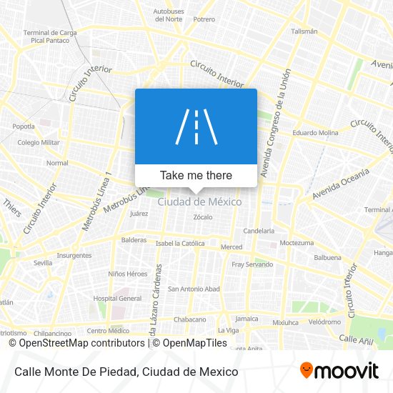 Mapa de Calle Monte De Piedad