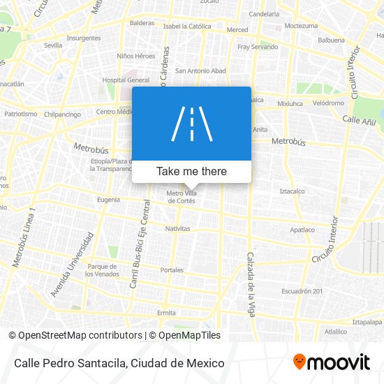 Mapa de Calle Pedro Santacila