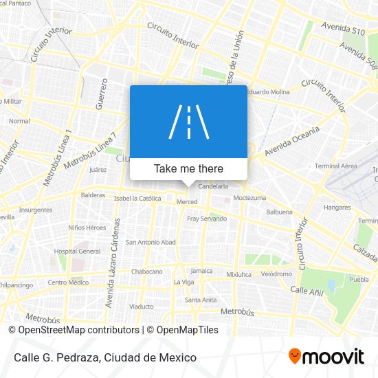 Mapa de Calle G. Pedraza