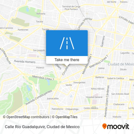 Mapa de Calle Río Guadalquivir