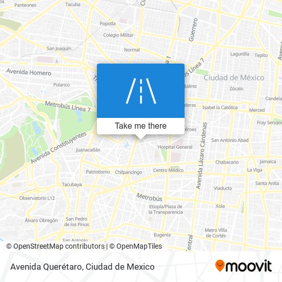 Avenida Querétaro map