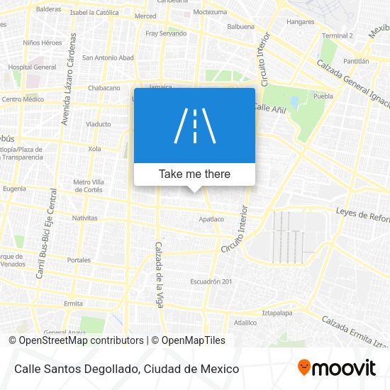 Calle Santos Degollado map