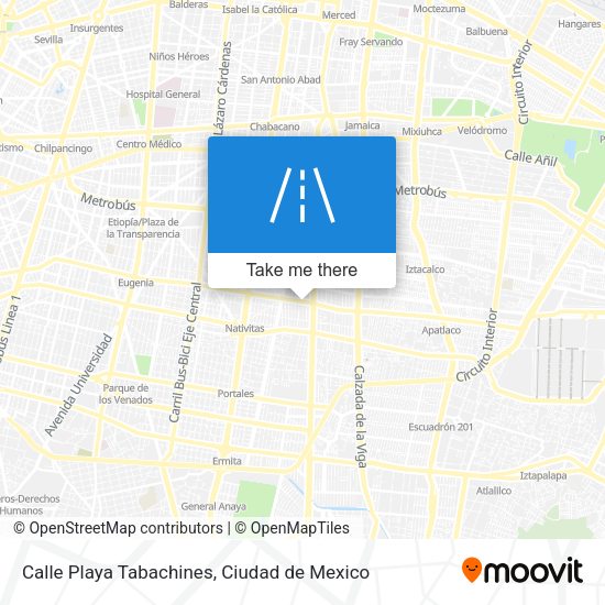 Calle Playa Tabachines map