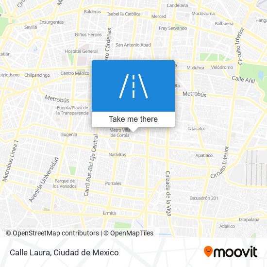 Mapa de Calle Laura