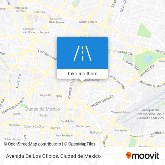 Avenida De Los Oficios map