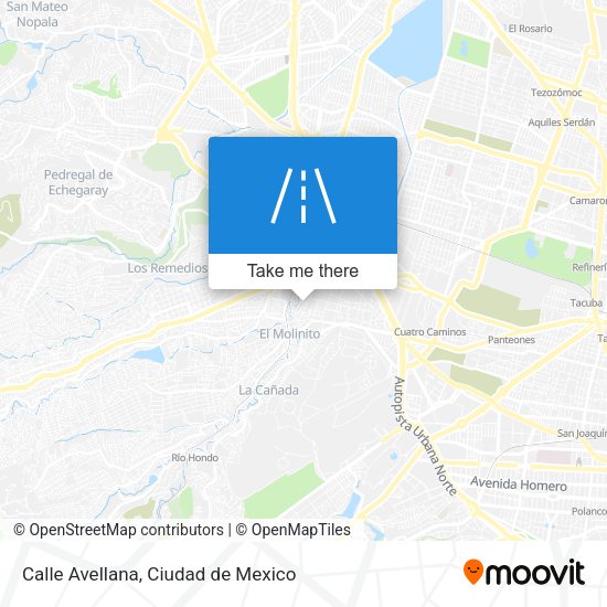 Mapa de Calle Avellana