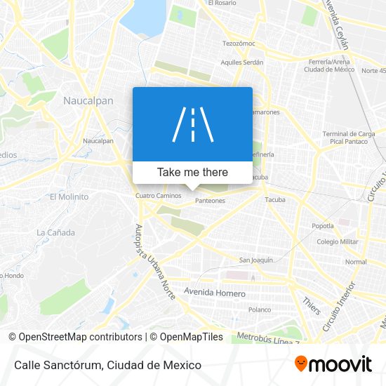 Calle Sanctórum map