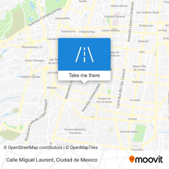 Mapa de Calle Miguel Laurent