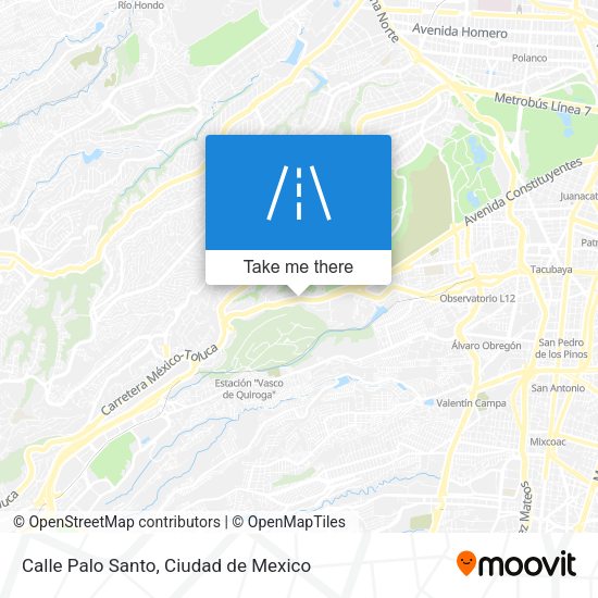 Calle Palo Santo map