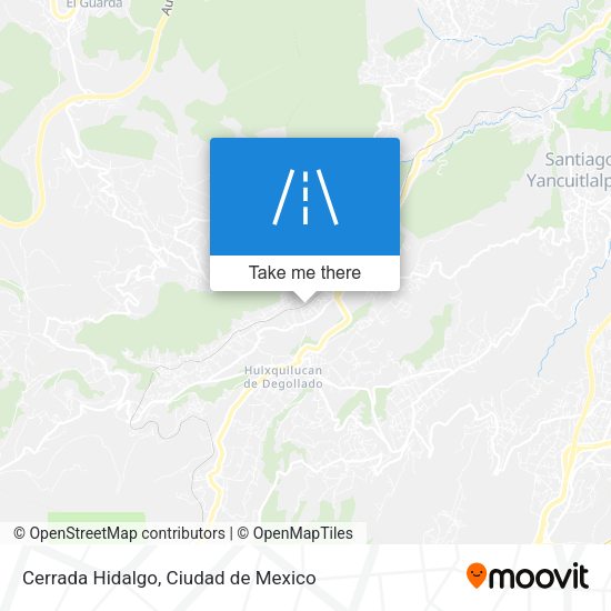Mapa de Cerrada Hidalgo