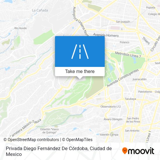 Privada Diego Fernández De Córdoba map