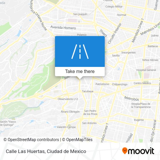 Calle Las Huertas map