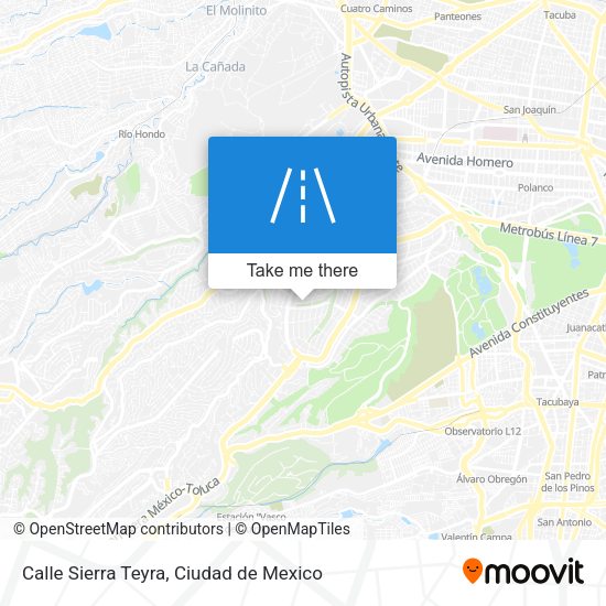 Mapa de Calle Sierra Teyra