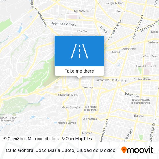 Calle General José María Cueto map