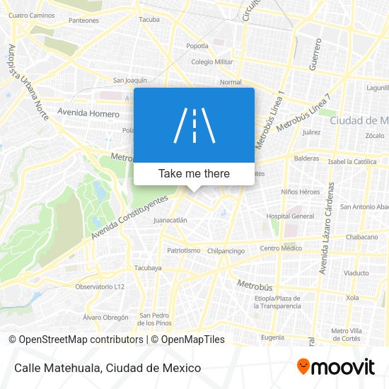Calle Matehuala map