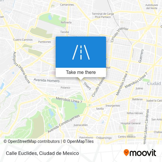 Calle Euclides map