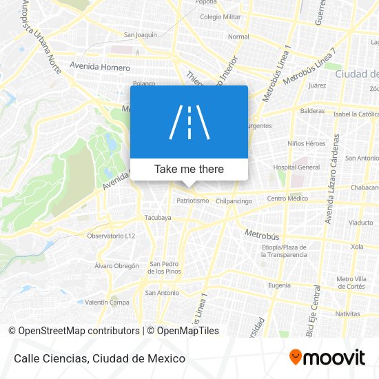 Calle Ciencias map