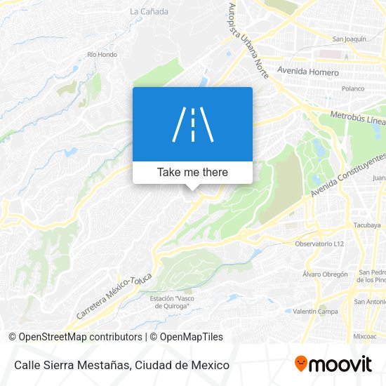 Calle Sierra Mestañas map