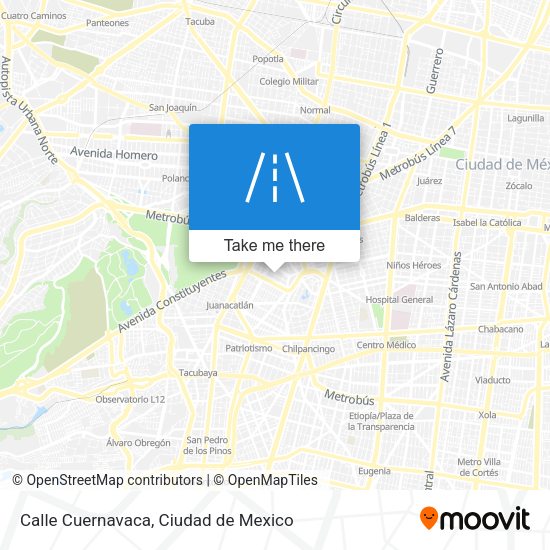 Mapa de Calle Cuernavaca