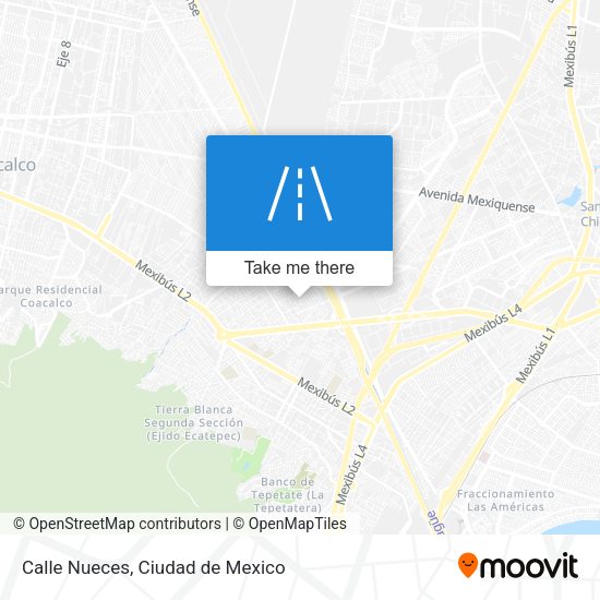 Calle Nueces map