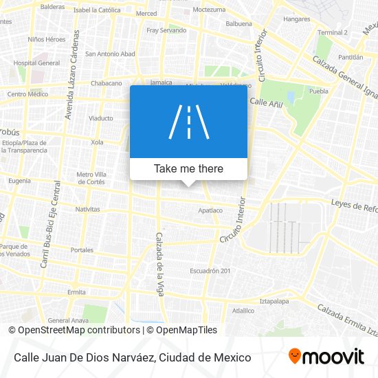 Mapa de Calle Juan De Dios Narváez