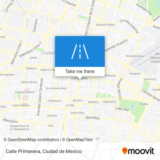 Mapa de Calle Primavera